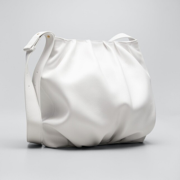 NWT Elleme Paris Vague Pleated Leather Tote Bag - Picture 2 of 9